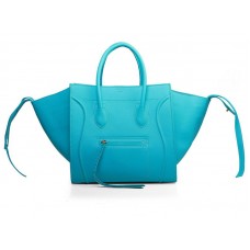 Celine Luggage Phantom Square Tote Bag tyrkysová
