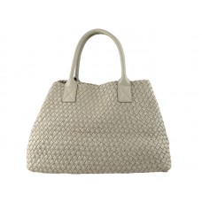 Bottega Veneta Barcelona Cabat Se Stehy Šedá