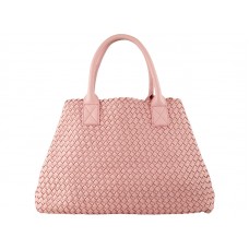 Bottega Veneta Barcelona Cabat se stehy světle růžová