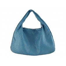 Bottega Veneta Ebano Intrecciato Nappa Belly Veneta světle modrá