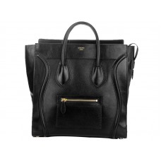 Velká kabelka Celine Luggage Tote z telecí kůže, černá