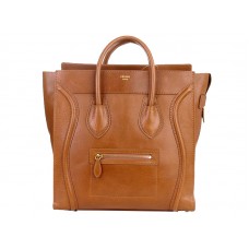 Velká kabelka Celine Luggage Tote z telecí kůže velbloudí barvy