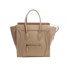 Celine Luggage Medium Tote z telecí kůže béžové barvy