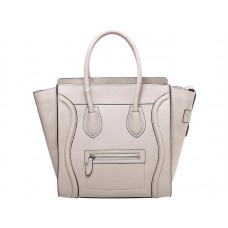 Střední kabelka Celine Luggage Tote z telecí kůže světle khaki