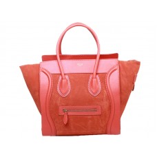 Celine Luggage Medium Tote z telecí kůže, javorového listu a semiše