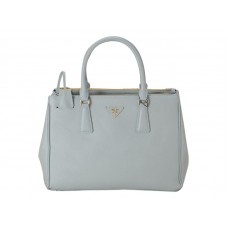 Prada Saffiano Lux Tote světle modrá