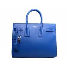 Taška Yves Saint Laurent Sac Du Jour v originální kůži, elektrická modrá