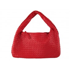 Bottega Veneta Ebano Intrecciato Nappa Small Veneta červená