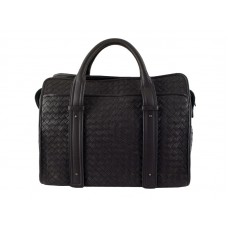 Tkaná nákupní taška Bottega Veneta čokoládová