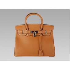 Hermes Birkin 30cm Togo kožená hnědá zlatá