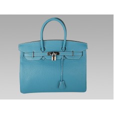 Hermes Birkin 35cm Togo kožená kabelka modrá