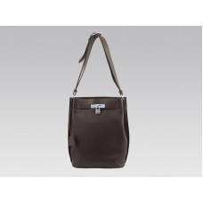 Hermes So Kelly 22 cm Clemence Ebene