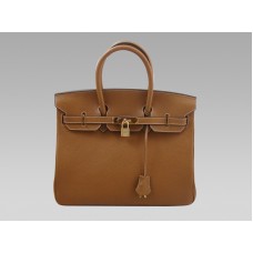 Hermes Birkin 30 Togo kožená taška v hnědé barvě