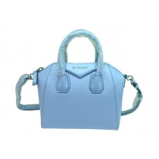 Givenchy Mini Antigona kabelka světle modrá