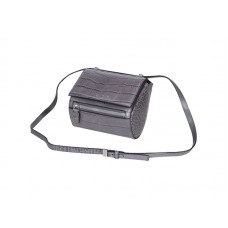 Givenchy Mini Pandora Box Bag Crocs Leather Grey