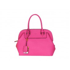 Fendi Original Leather Medium Selleria Adele Satchel Sparkly Pink