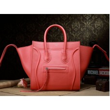Celibag Phantom Square Tote Bag Epsom Leather Orange