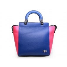 Givenchy kožená kabelka HDG Convertible Tote modrá růžová