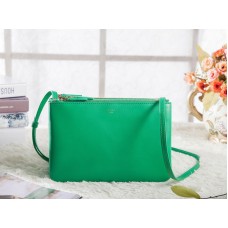Celine Mini Trio Crossbody Messenger kabelka světle zelená