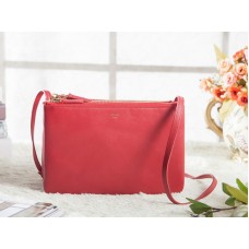 Celine Mini Trio Crossbody kabelka přes rameno červená