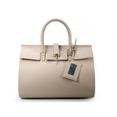 Kožená kabelka Balenciaga City Bag, velká béžová