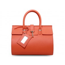Kožená městská taška Balenciaga oranžová