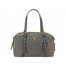 Taška přes rameno Prada Tessuto Bauletto Šedá