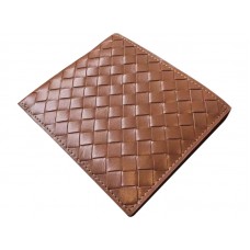 Bottega Veneta Bi-Fold Peněženka Intrecciato Vn Brown