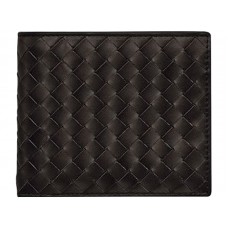 Bottega Veneta Bi-Fold Peněženka In Intrecciato Vn Choclate