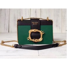 Prada Cahier kabelka zelená