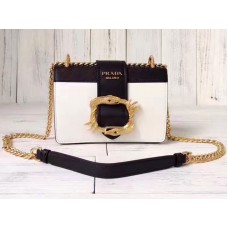 Prada Cahier kabelka bílá