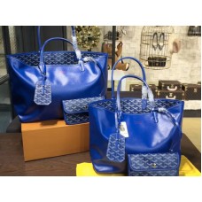 Goyard Anjou oboustranná kabelka Mm modrá