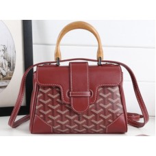 Goyard Saigon Mini Bag Burgundsko