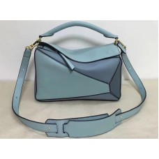 Taška Loewe Puzzle Aqua světle modrá kamenně modrá