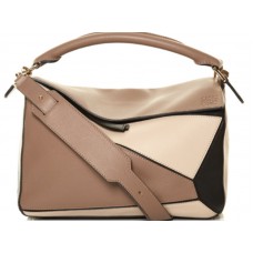 Taška Loewe Puzzle Hazelnut Black Slonovinová