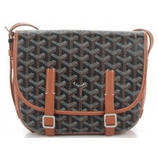 Taška přes rameno Goyard Chevron Belvedere PM, černá, hnědá
