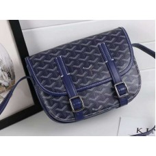 Taška přes rameno Goyard Chevron Belvedere PM modrá