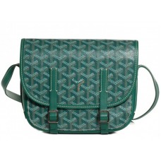 Taška přes rameno Goyard Chevron Belvedere PM zelená