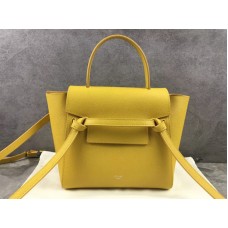 Celine Nano Belt Bag z telecí kůže v žluté barvě 200ce