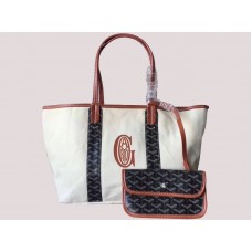 Goyard Anjou Oboustranná plátěná taška Mm Černá H-gotogg3456s