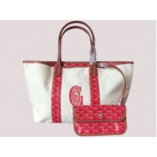 Goyard Anjou oboustranná plátěná taška Mm červená H-gotogg3456s6