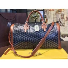 Goyard Goyardine Croisiere 45 černá s hnědým koženým lemem 2309