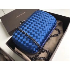 Bottega Veneta Uzel Spojka V Boucher Intreccio Modré