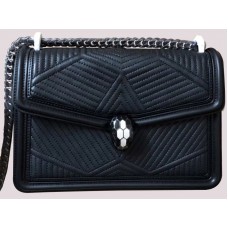 Bvlgari kabelka přes rameno Serpenti Forever černá