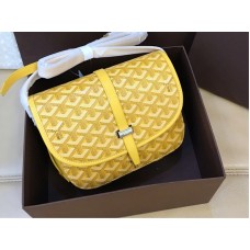 Goyard Goyardine Chevron Messenger Bag žlutá