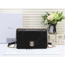 Kabelka Dior Diorama z jehněčí kůže černá d0528