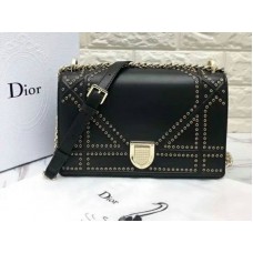 Kabelka Dior Diorama z telecí kůže černá d0422-1