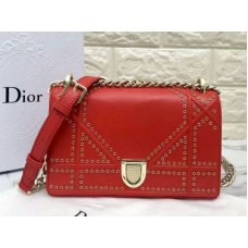Malá dioráma kabelka Dior z telecí kůže červená d0421-12