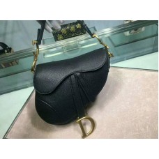 Dior Mini Saddle telecí kůže kabelka zlatá černá m0447s