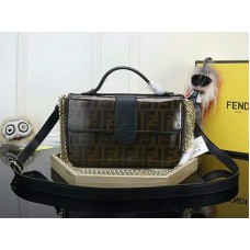 Fendi oboustranná plátěná kožená taška přes rameno ffds009